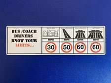 SPEED LIMIT BUS COACH LORRY