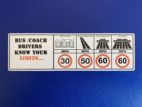 Speed limit bus coach lorry - limit,