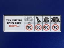 SPEED LIMIT VAN TRUCK WORK CAR